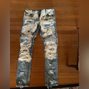 Embellished brand slim/skinny mens jeans size 32
